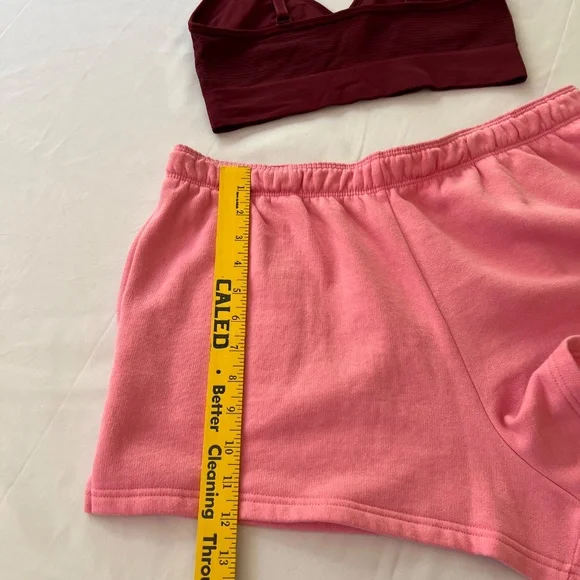 Victorias Secret PINk Campus Fold over Waist Shorts Size L AND ST Sport Bra - Picture 11 of 13